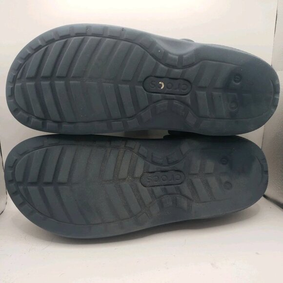 Crocs Mens Classic Lined Blue Round Toe Slip On Clog Shoes Size 13 - Picture 7 of 9